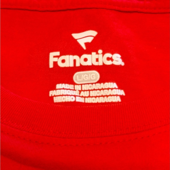 Fanatics Texas Tech Red Raiders Red T-Shirt Size L NCAA Colleges Unisex - Picture 4 of 4